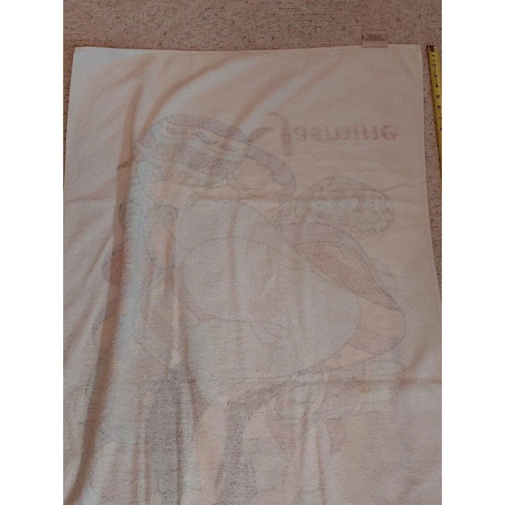 Disney Princess Jasmine Vintage 90s Beach Towel Franco Aladdin All Cotton